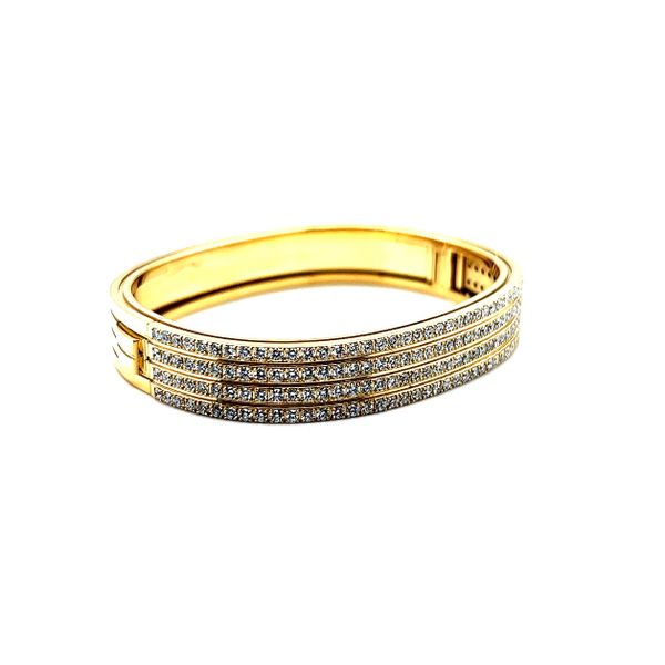 Gold Portofino 4 Row Bangle Bracelet
