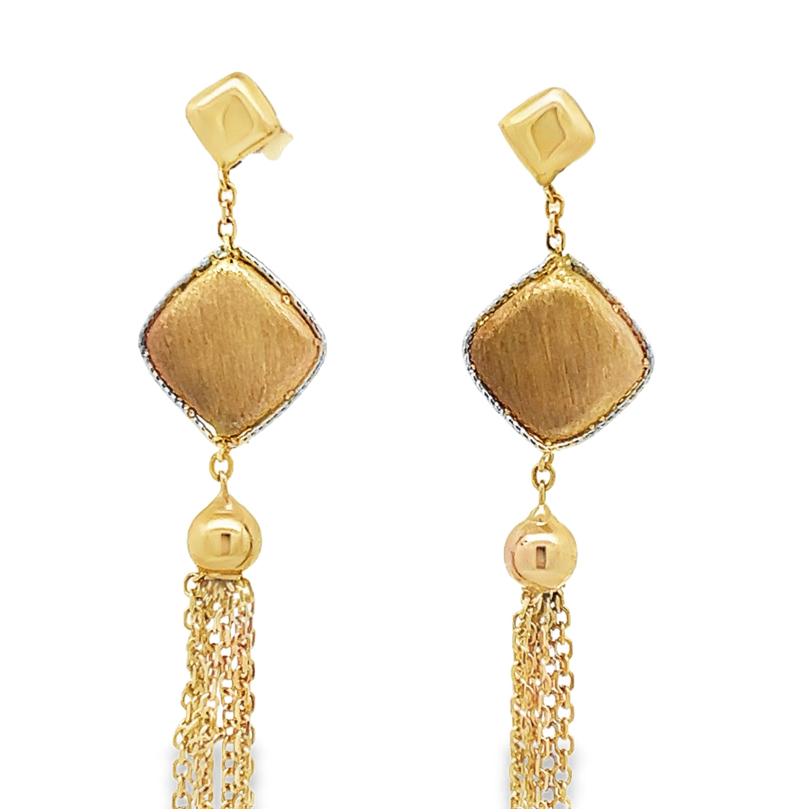 Tassle Dangle Gold Earrings