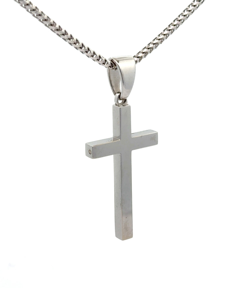 White Gold Cross Pendant