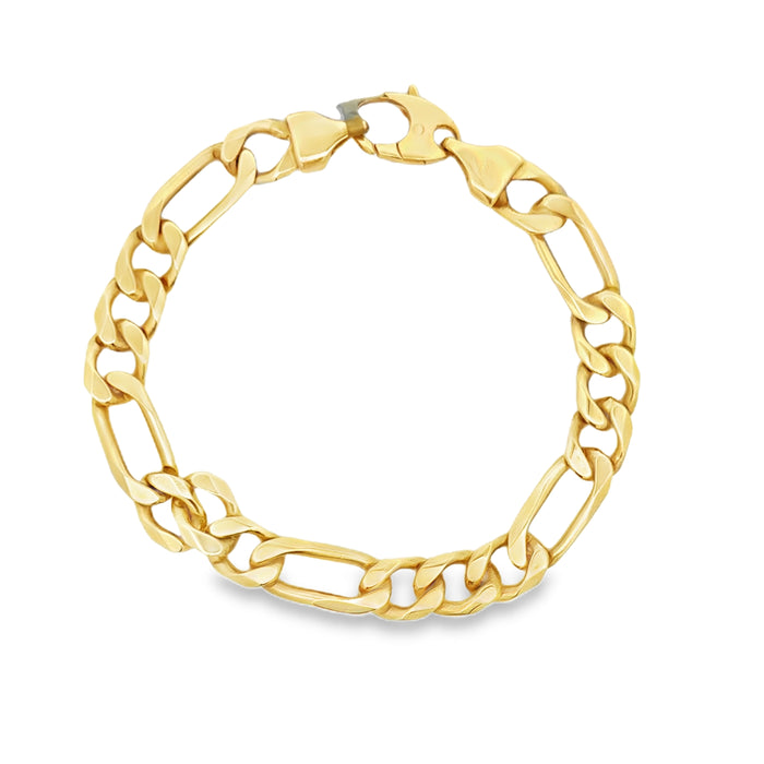 14K Yellow Gold Figaro Chain Bracelet
