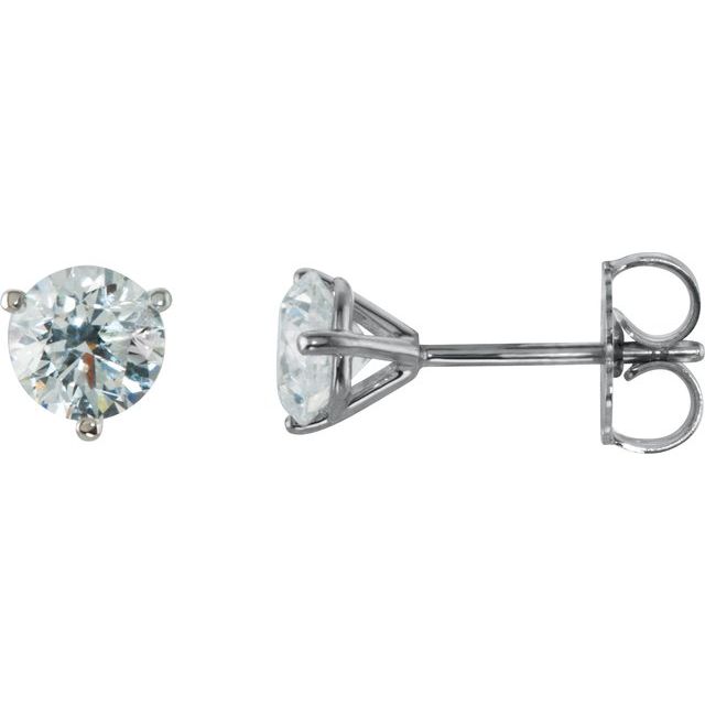Gold Natural Diamond Stud Earrings - Options Available