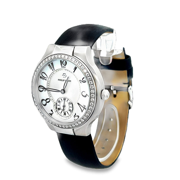 Women's Philip Stein Watch 40MM - Stainless Steel With Brown Strap