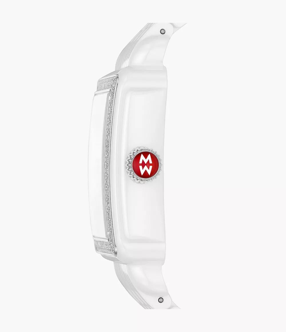 Michele Deco Madison Diamond Watch 33MM - White Ceramic