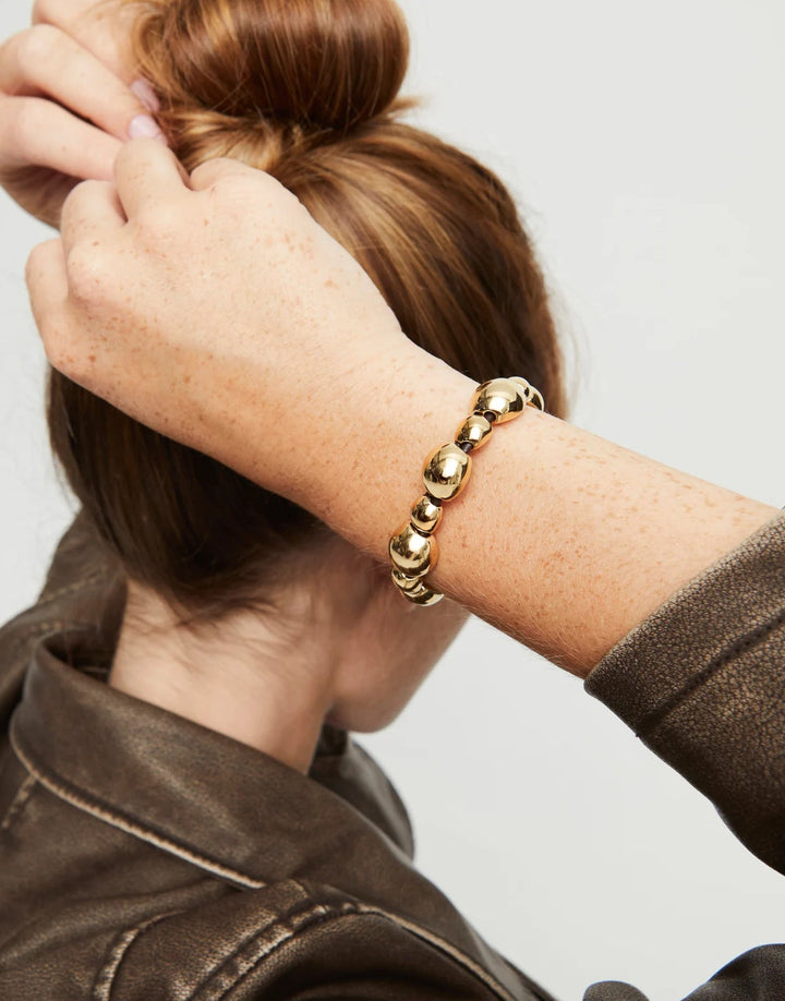 Uno de 50 Leather Bead Bracelet