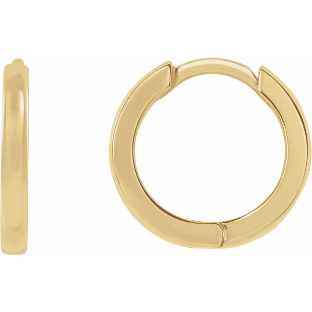 Hinged Hoop Earrings - Multiple Metal Options Available