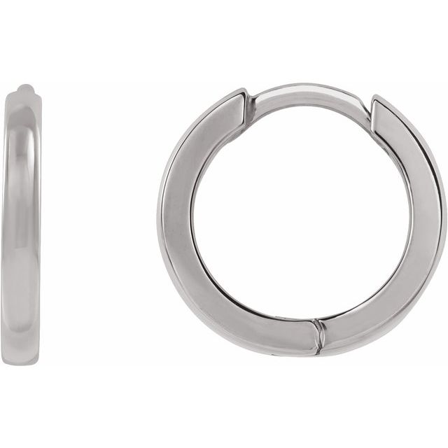 Hinged Hoop Earrings - Multiple Metal Options Available