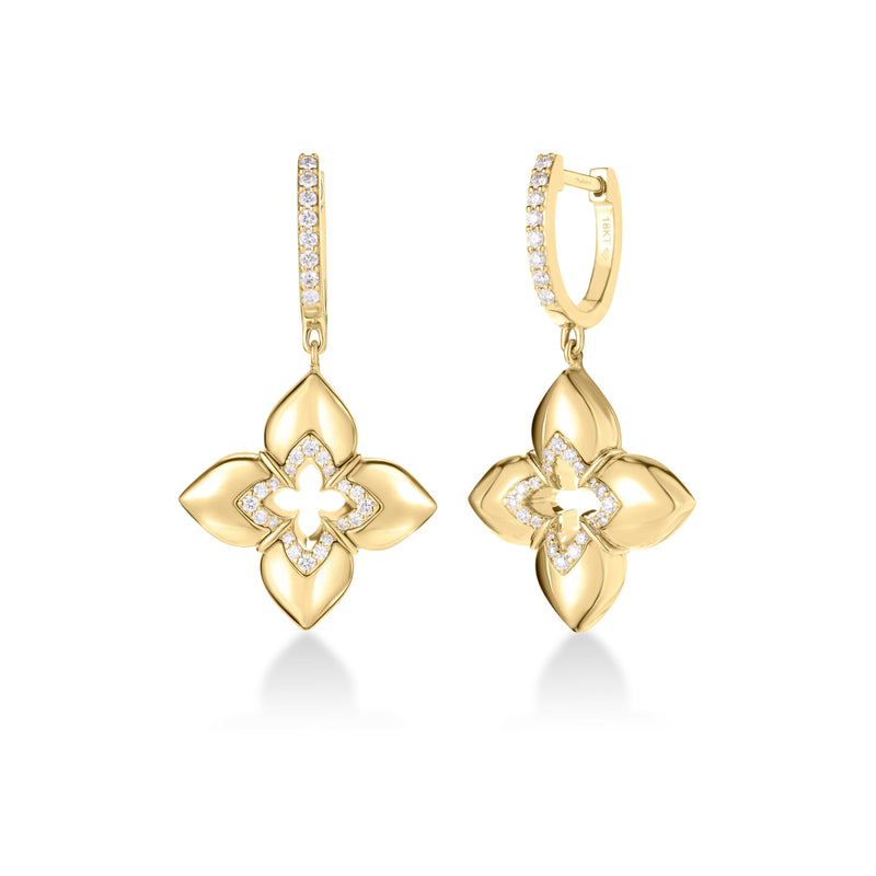 Venetian Princess 18K Yellow Gold Diamond Earrings