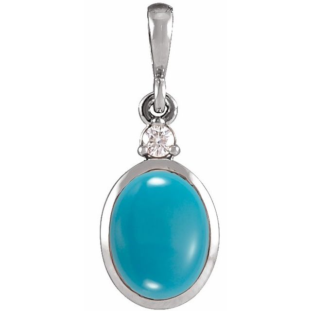 14K Gold Natural Opal and Diamond Pendant - Options Available
