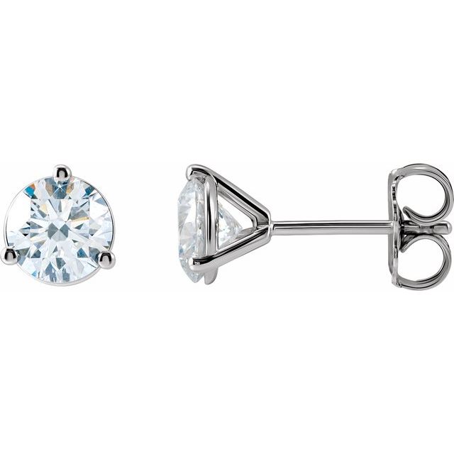 14K Gold Lab-Grown Diamond Stud Earrings - Options Available