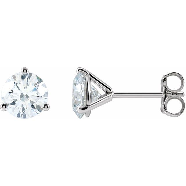 14K Gold Lab-Grown Diamond Stud Earrings - Options Available