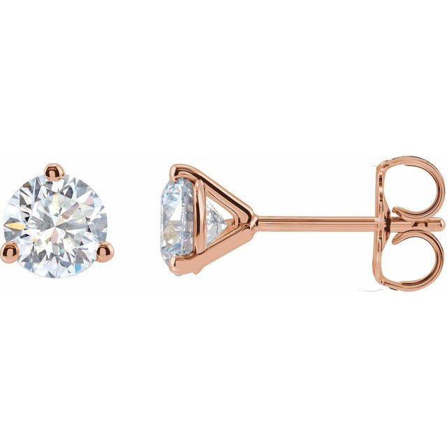 14K Gold Lab-Grown Diamond Stud Earrings - Options Available