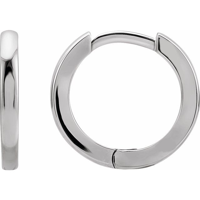 Hinged Hoop Earrings - Multiple Metal Options Available