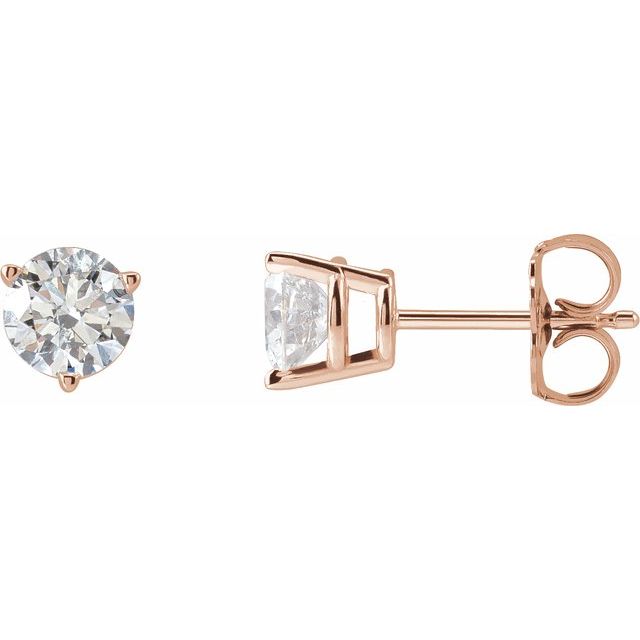 14K Gold Natural Diamond Earrings - Options Available