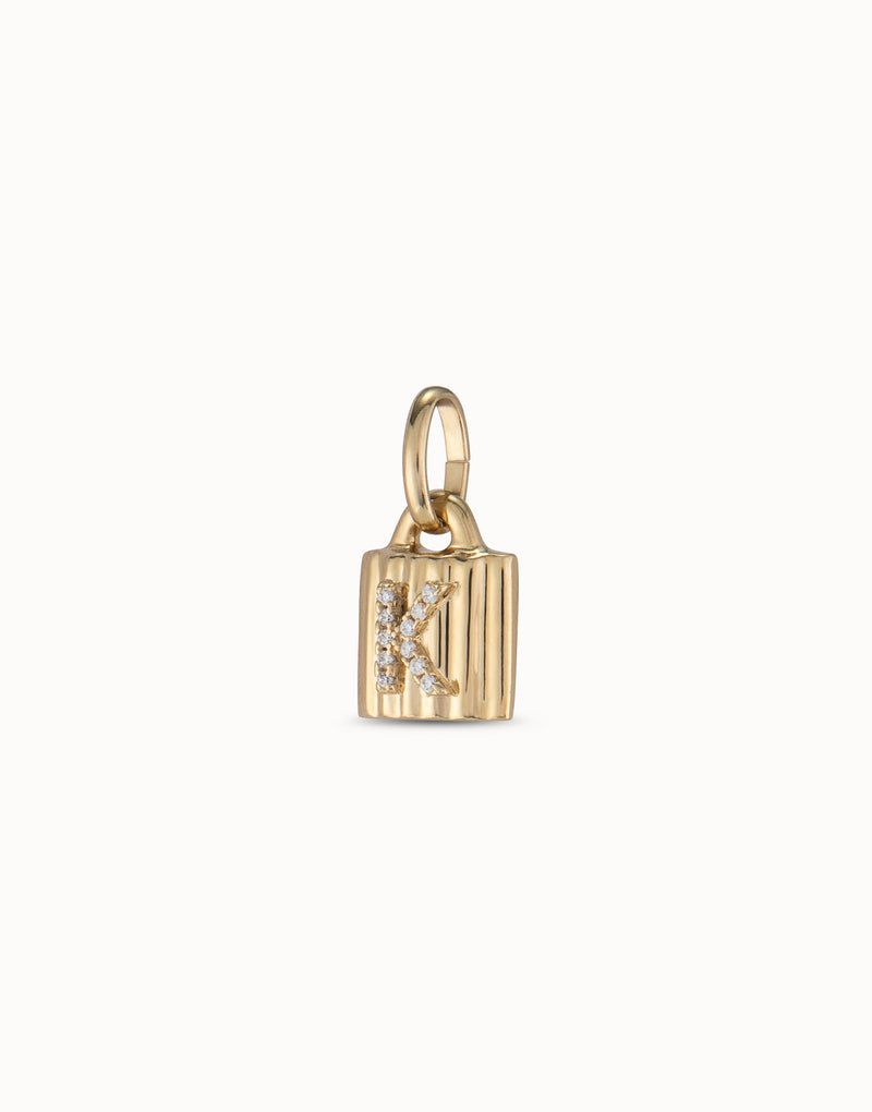 Padlock Initial Charms