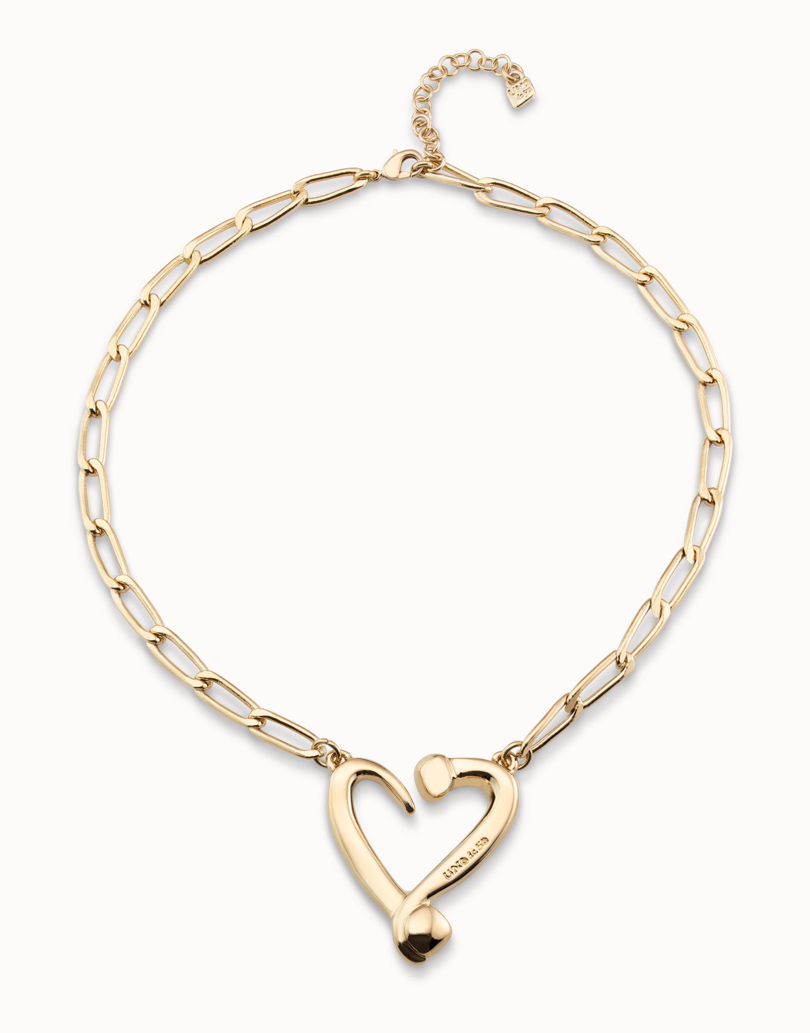 Gold Heart One Love Necklace