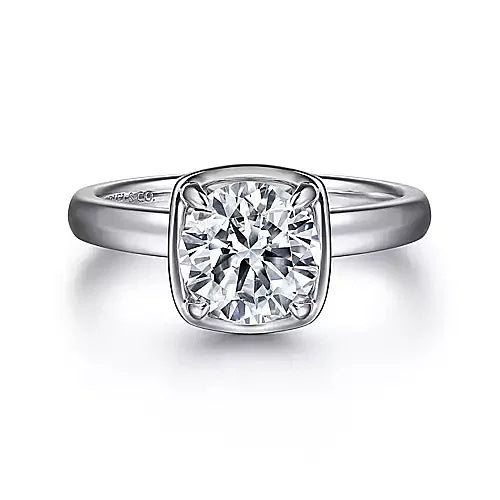 White Gold Round Diamond Engagement Ring