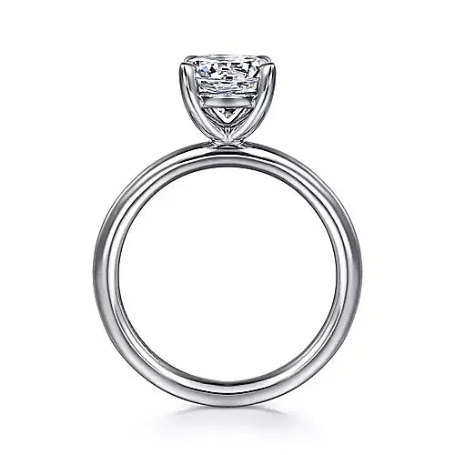 White Gold Round Solitaire Engagement Ring