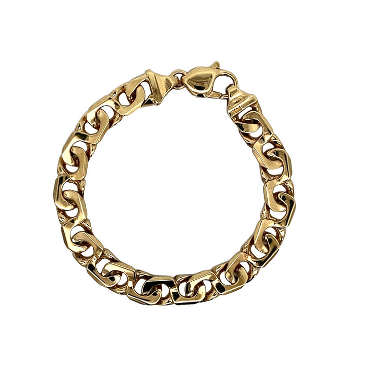 Yellow Gold Link Bracelet 7.5"