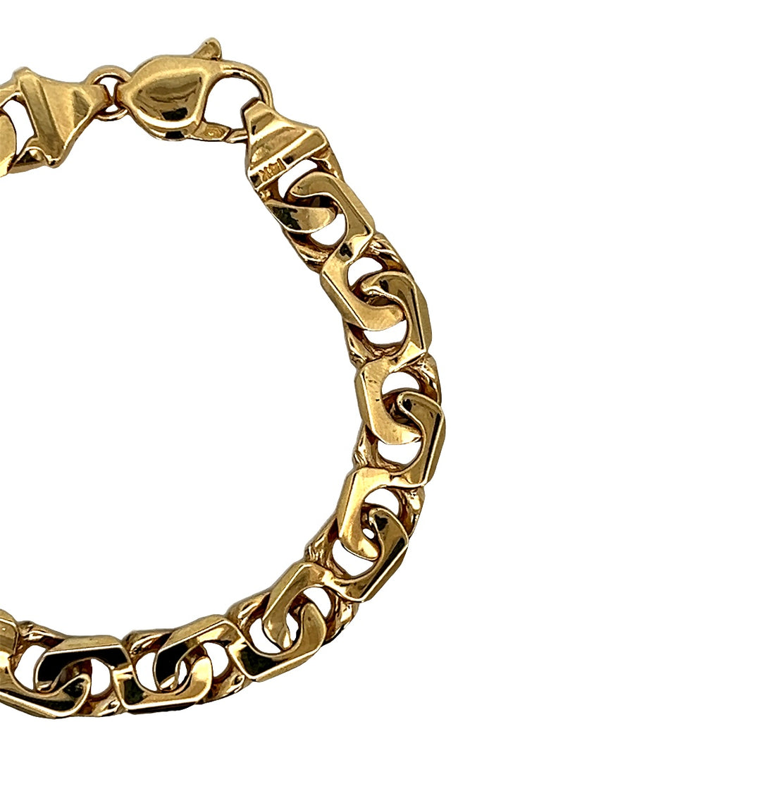 Yellow Gold Link Bracelet 7.5"