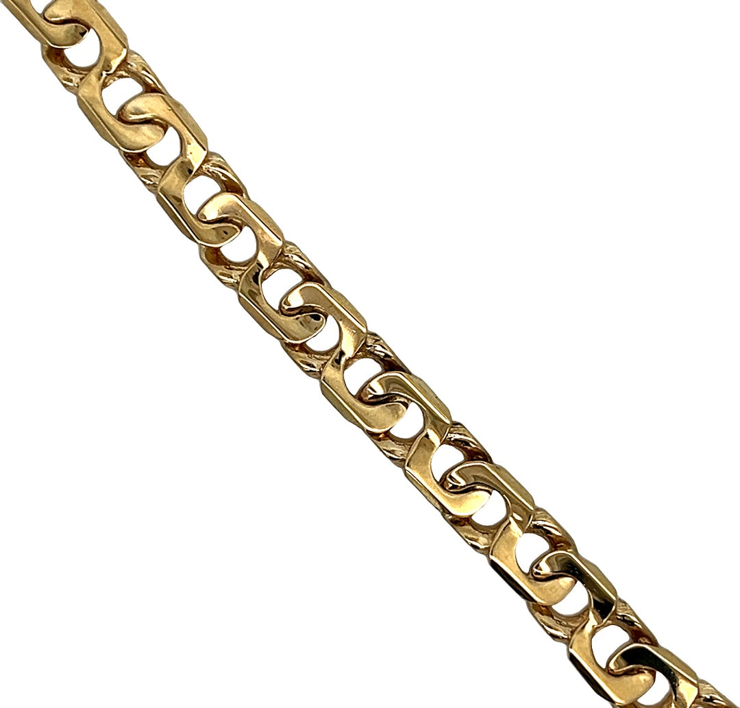 Yellow Gold Link Bracelet 7.5"