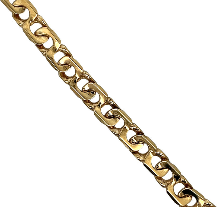 Yellow Gold Link Bracelet 7.5"