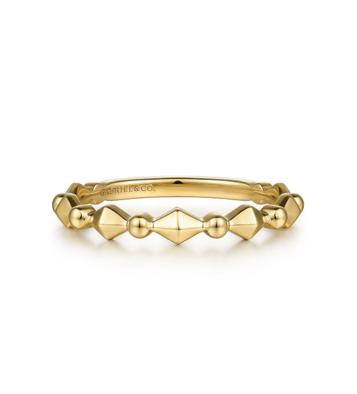 Gold Geometric Stackable Ring