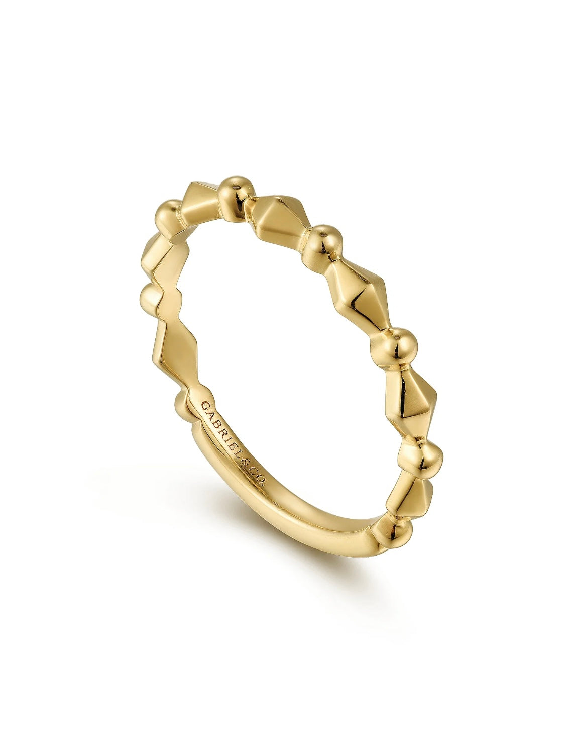 Gold Geometric Stackable Ring