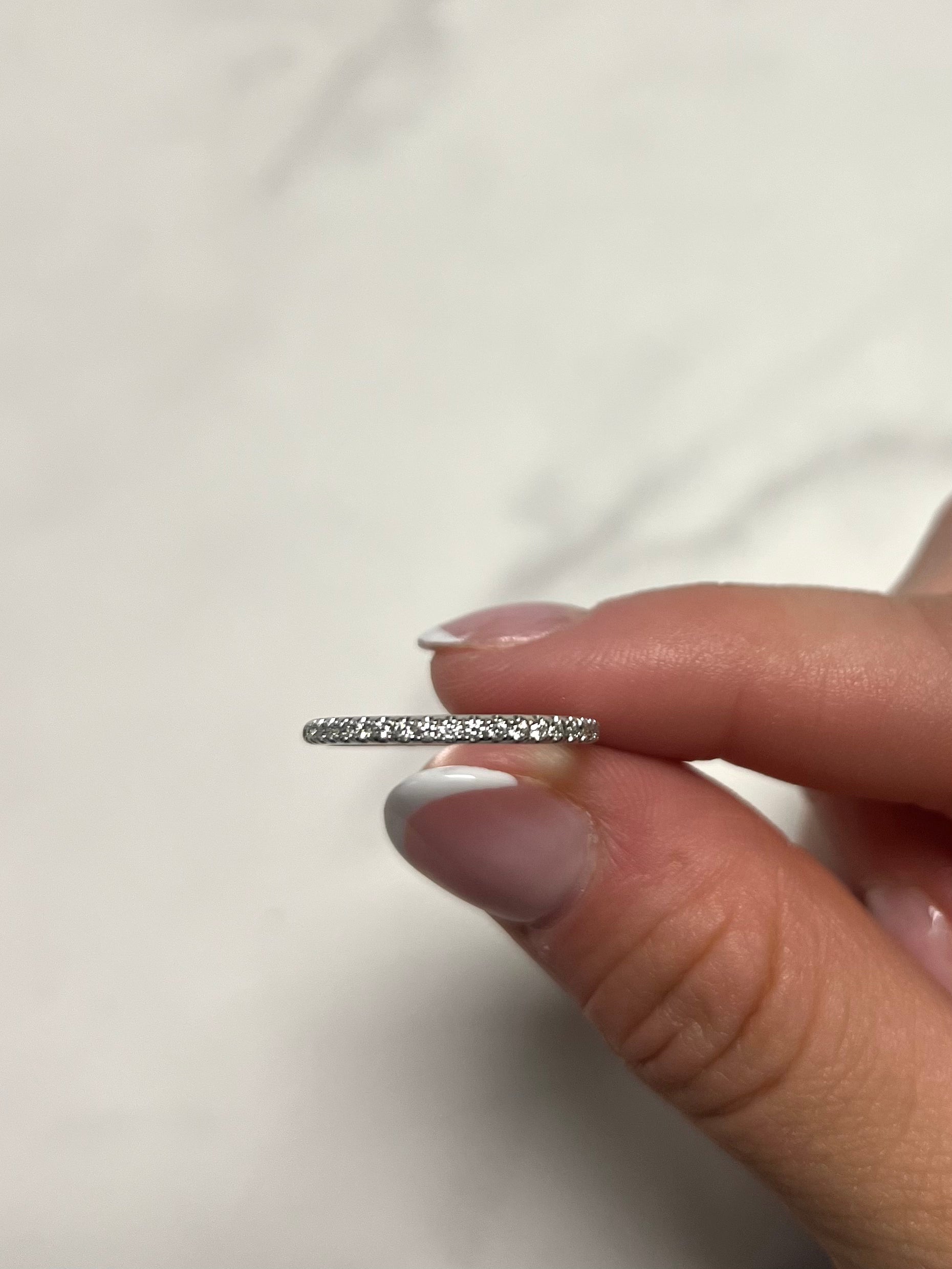 White Gold .16ct Diamond Band