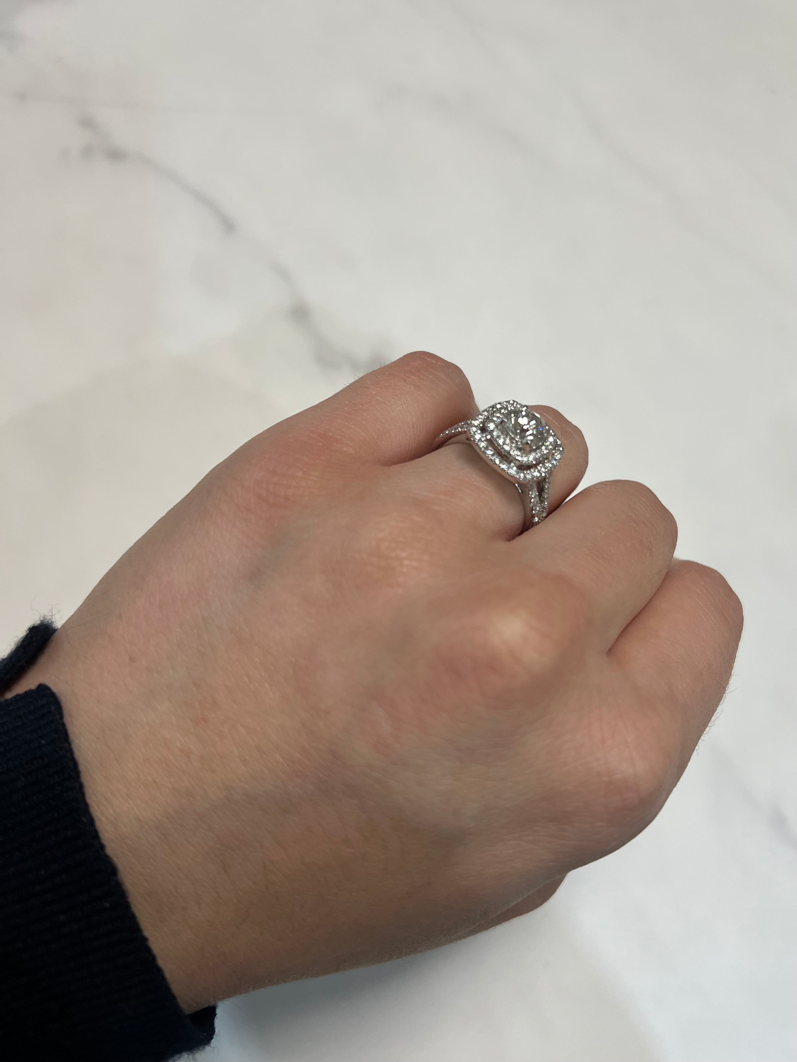 White Gold 1.70ct Round Engagement Ring