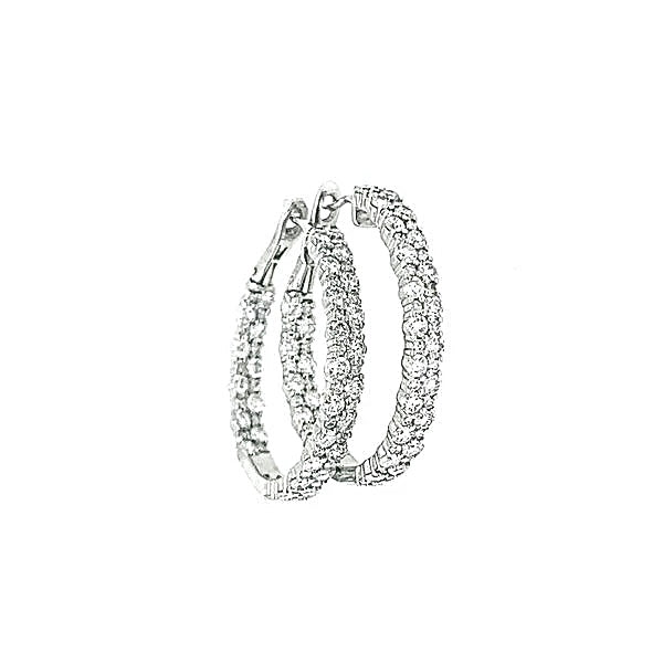 Diamond Hoop Earrings