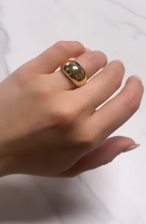 Yellow Gold Dome Ring