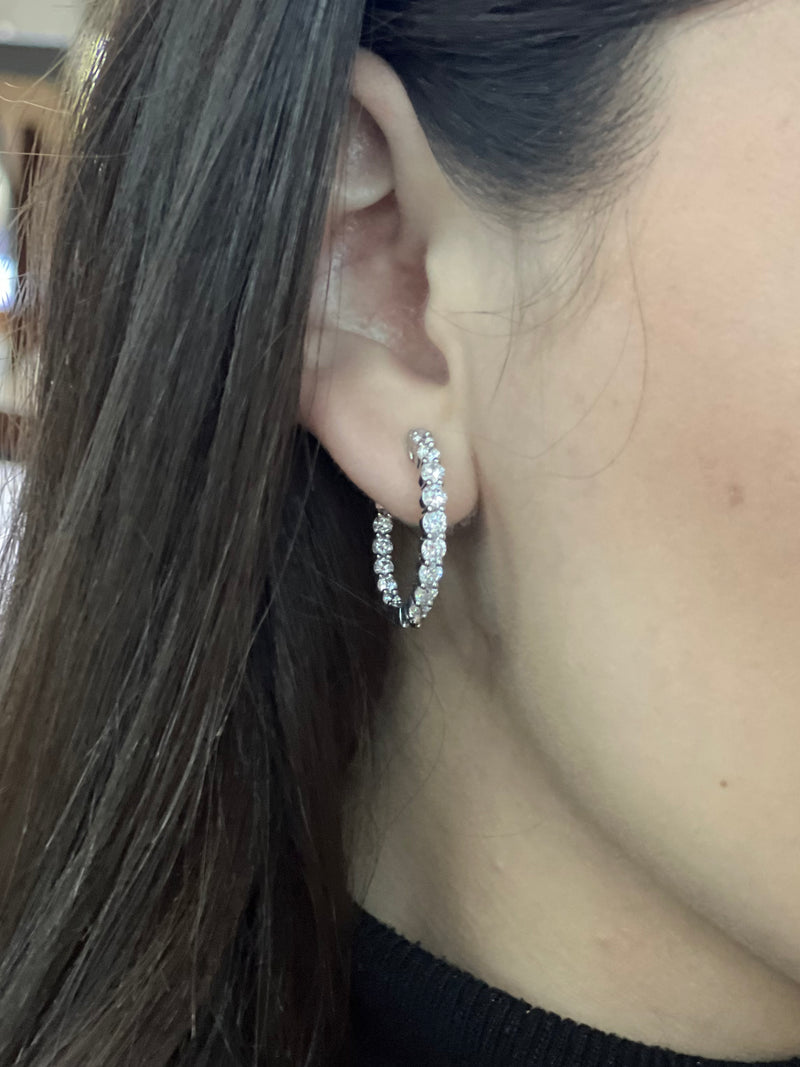Diamond Hoop Earrings 2.00ct