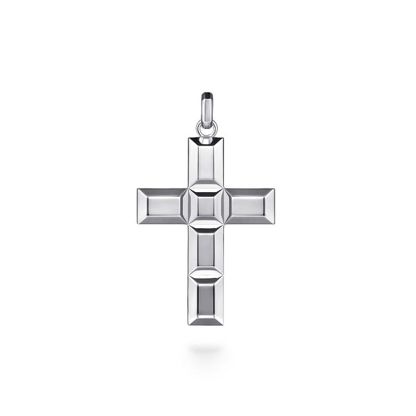 Gabriel & Co. Sterling Silver Geometric Cross Pendant