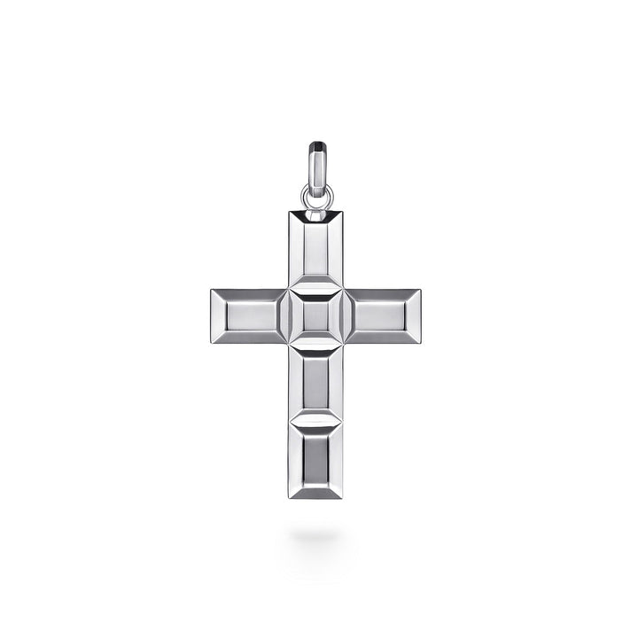 Gabriel & Co. Sterling Silver Geometric Cross Pendant