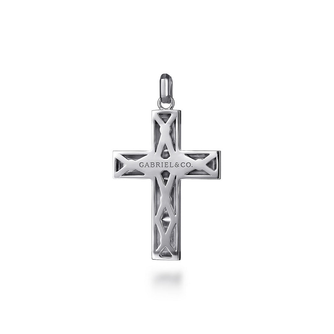 Gabriel & Co. Sterling Silver Geometric Cross Pendant