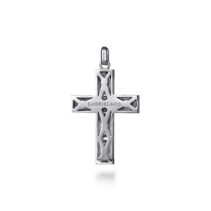 Gabriel & Co. Sterling Silver Geometric Cross Pendant
