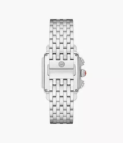 Michele Deco Diamond Watch 33MM - Stainless Steel
