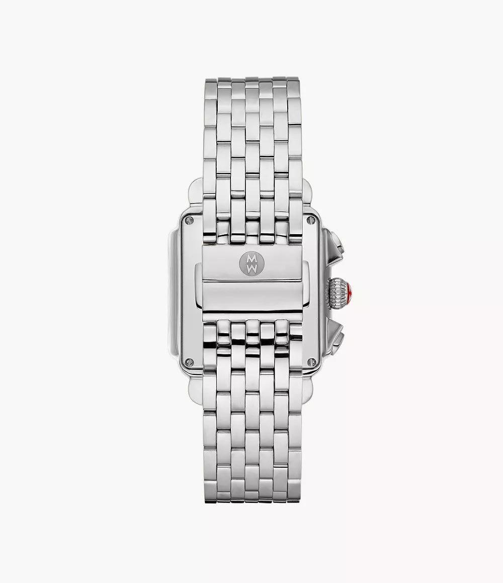 Michele Deco Diamond Watch 35MM High-Shine Stainless Steel