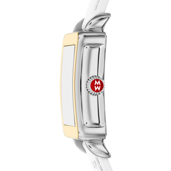 Deco Mid Sport Stainless Steel White Silicone Watch