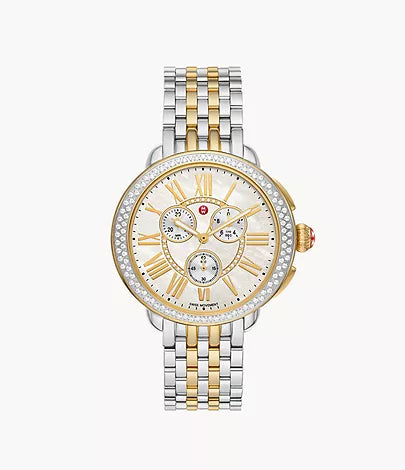 Serein Two-Tone 18K Gold-Plated Diamond Watch