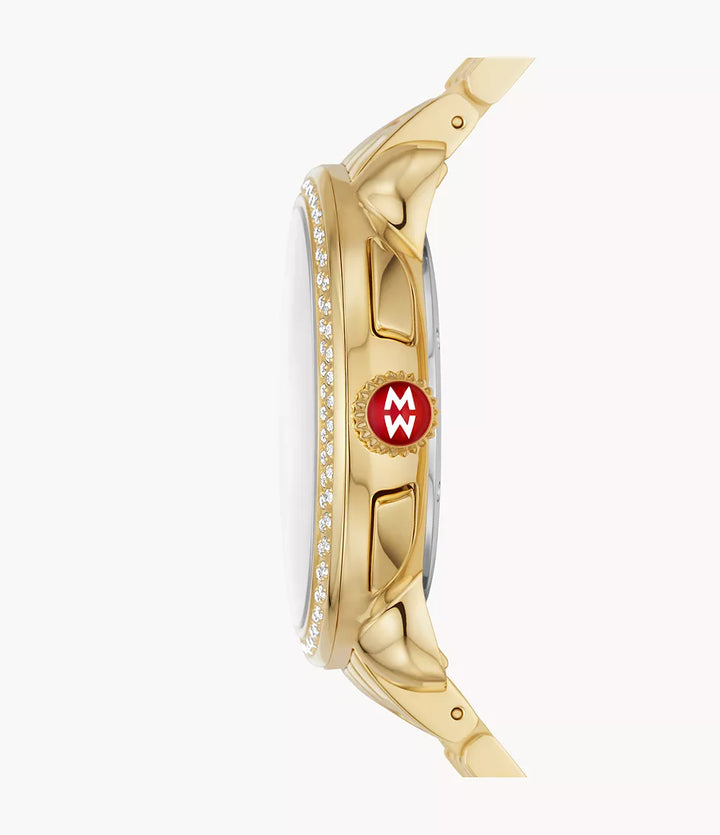 Michele Serein Diamond Watch 41MM - 18K Gold-Plated
