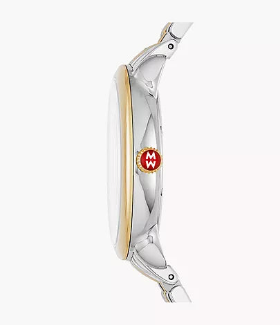 Michele Deco Madison Diamond Watch 36MM - Two-Tone 18K Gold-Plated