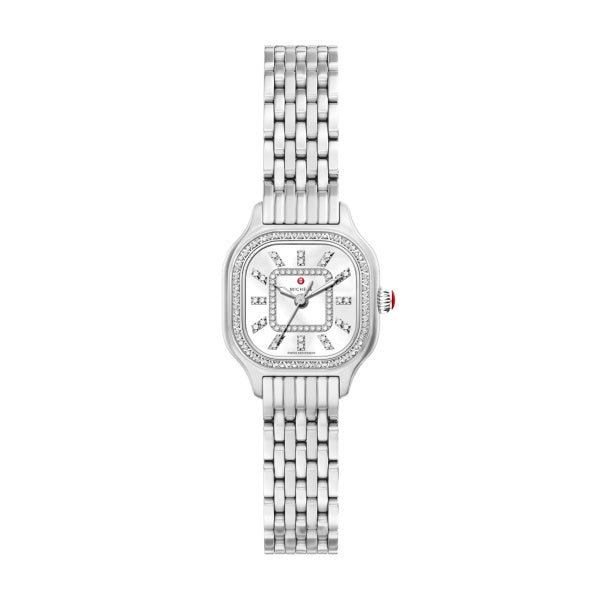 Meggie Mini Stainless Steel Diamond Bezel Watch
