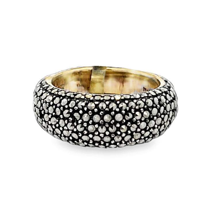 Sterling Silver Marcasite Eternity Band