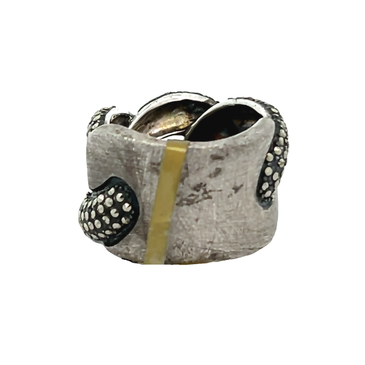 Sterling Silver Marcasite Link Ring