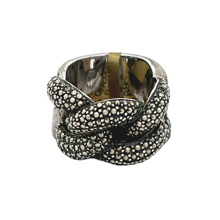 Sterling Silver Marcasite Link Ring