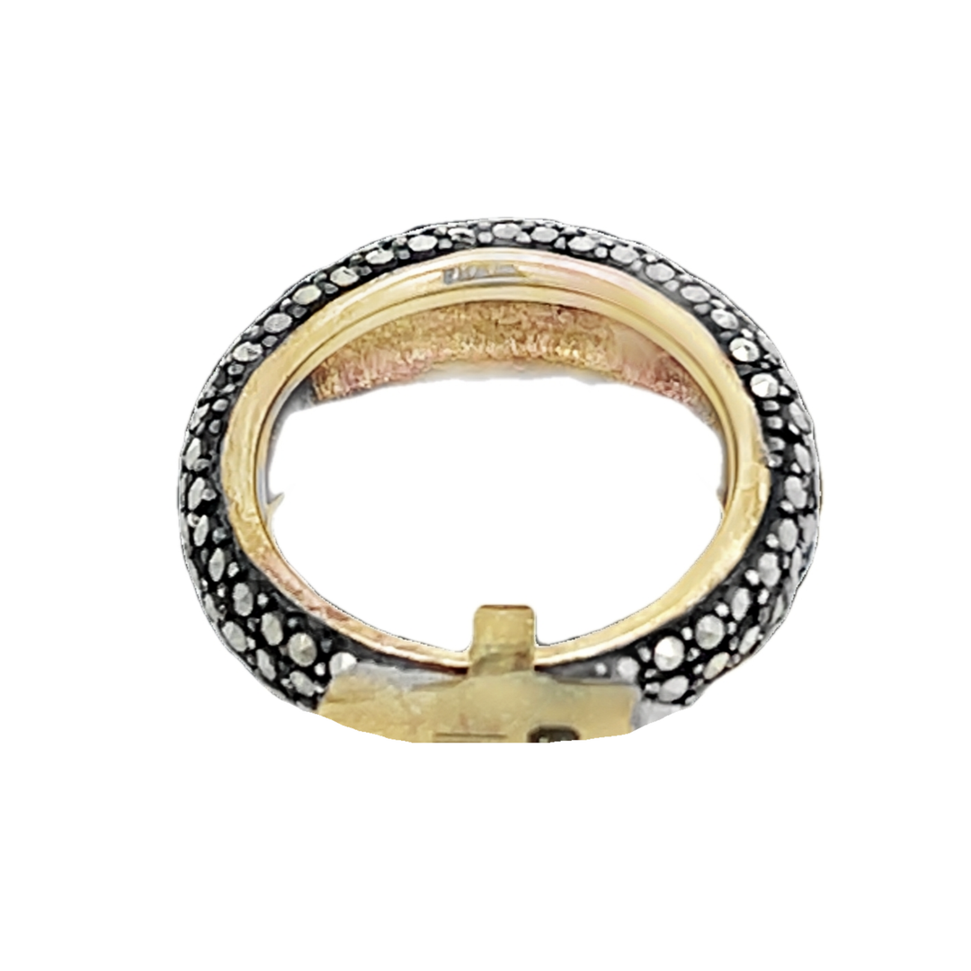 Sterling Silver Marcasite Eternity Band