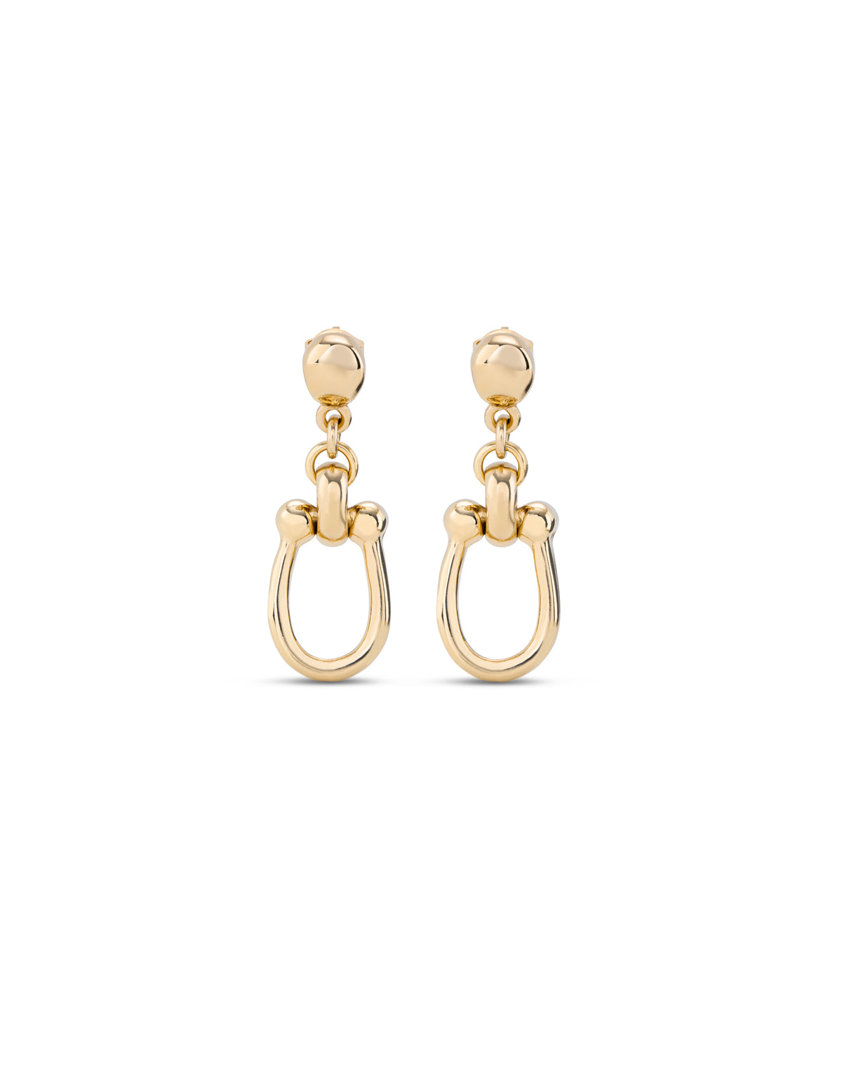 Uno de 50 Gold Plated Link Earrings