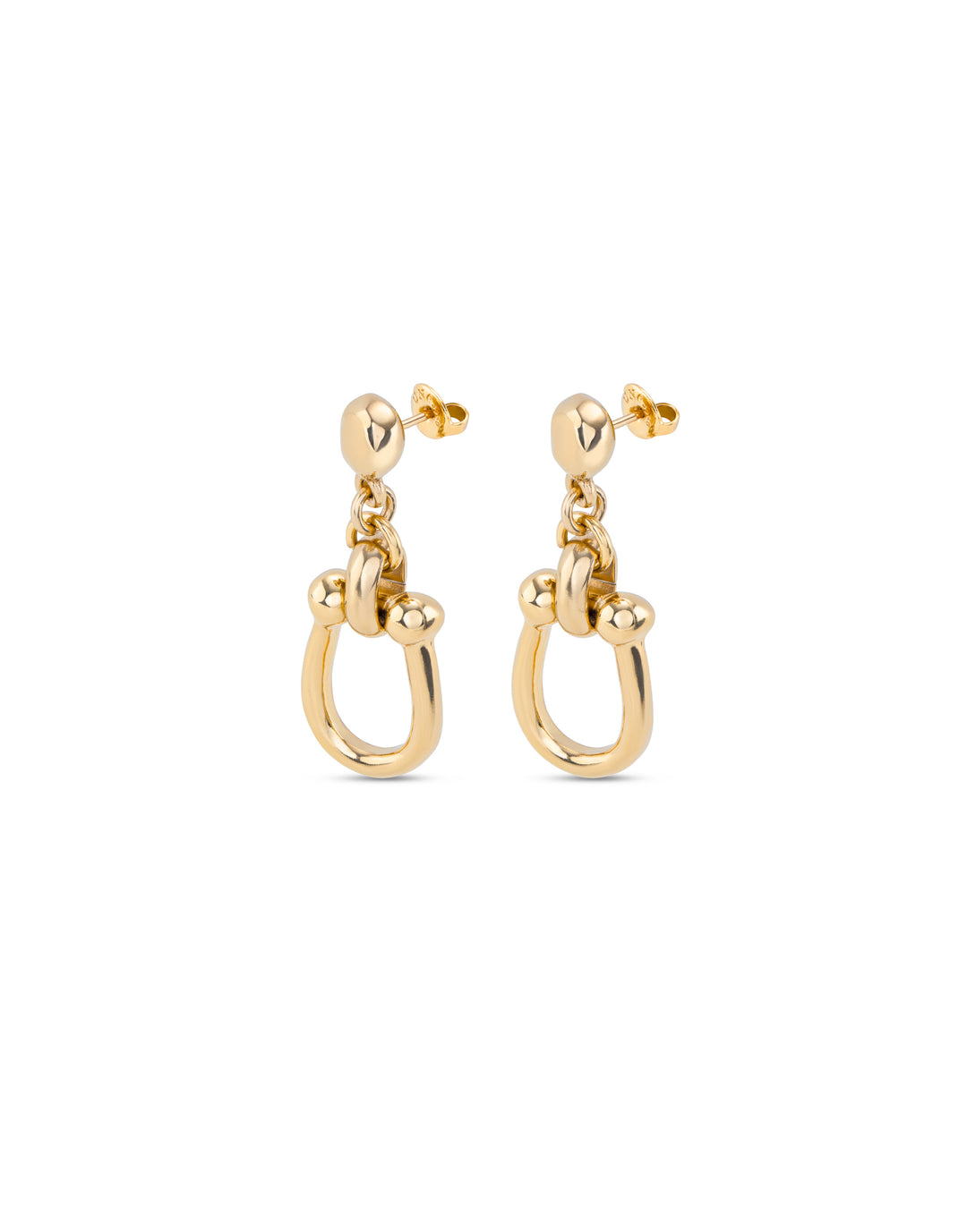 Uno de 50 Gold Plated Link Earrings