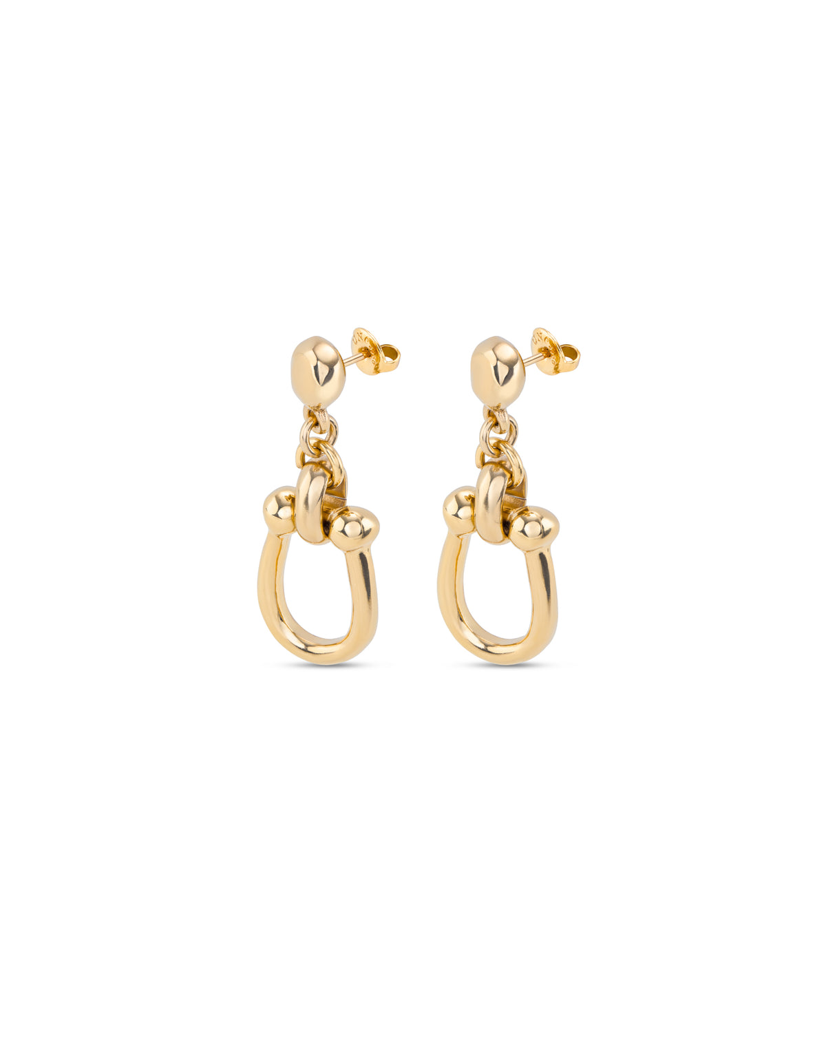 Uno de 50 Gold Plated Link Earrings